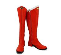 Wolancy Boots Cosplay Tsukino Usagi Red Boots Shoes Halloween Outfit for Adult Women