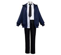 Wolancy Cosplay Costume School Outfit Uniform Dress Shirt Cloak Jacket Skirt Suit Set, Power, S