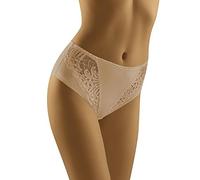Wolbar Elegant Womens Briefs with Lace WB51, Beige,M