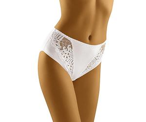Wolbar Elegant Womens Briefs with Lace WB51, White,L