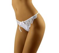 Wolbar Lacy Thong for Women WB470, White,S