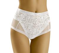 Wolbar Sexy Lace Mesh Ladies Briefs WB437, White,M