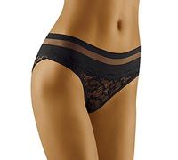 Wolbar Smooth Woman Lace Briefs WB404, Black,L