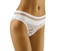 Wolbar Smooth Woman Lace Briefs WB404, White,XL