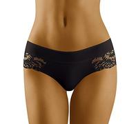 Wolbar Smooth Woman Lace Shorts WB403, Black,XL