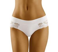 Wolbar Smooth Woman Lace Shorts WB403, White,M