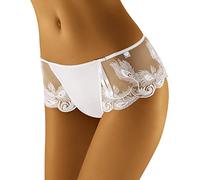 Wolbar Woman Embroidered Shorts WB405, White,L