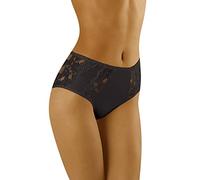 Wolbar Woman Lace Briefs WB424, Black,XL