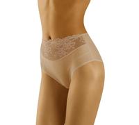 Wolbar Women's Cotton Lace Briefs WB415, Beige,XL