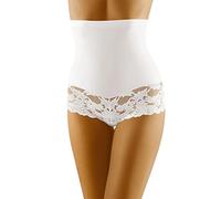 Wolbar Womens High-Waist Briefs Hipster Tummy Control WB183, White,L