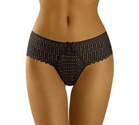 Wolbar Women's Lace Briefs WB421, Black,L