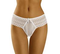 Wolbar Women's Lace Briefs WB421, White,L