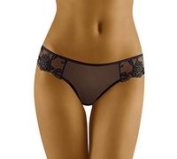 Wolbar Women's Lace Thong WB26, Black,L