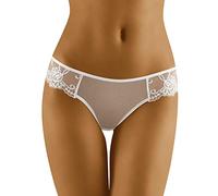 Wolbar Women's Lace Thong WB26, White,M
