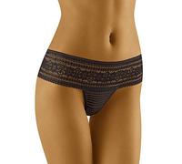 Wolbar Women's Sexy Shorts-Thongs Lace Low Waist Panties Briefs WB92, Black,S