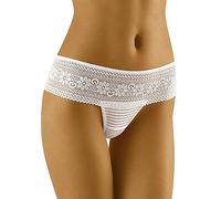 Wolbar Women's Sexy Shorts-Thongs Lace Low Waist Panties Briefs WB92, White,L