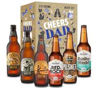Wold Top and Red Rock Brewery Fathers Day/Birthday Beer Gift Set in a Personalised Gift Box - 6 x 500ml British Beers and Ales - No Wrapping or Tagging Required