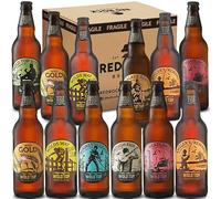 Wold Top Brewery British Beers Selection - 12 x 500ml Craft Beers - Mixed Ale Selection - Ideal Beer Gift Hamper for Beer Lovers