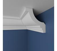 WOLDECOR XPS Cornice Coving - Decorative Coving Moulding for Ceilings, Lightweight Paintable Ceiling Coving Trim, Easy DIY Installation, Durable and Moisture Resistant (WS18, Internal Corner 20cm)