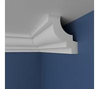 WOLDECOR XPS Cornice Coving - Decorative Coving Moulding for Ceilings, Lightweight Paintable Ceiling Coving Trim, Easy DIY Installation, Durable and Moisture Resistant (WS11, 2 Meters)