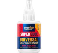 WoldoClean Super Glue Extra Strong 25g - Liquid, Waterproof & Heat Resistant, Universal Instant Adhesive for Plastic, Ceramic, Rubber, Metal & Wood, Anti-Clog Needle Cap