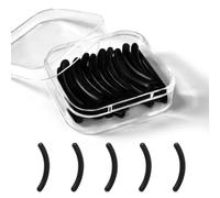 Woleeup 30Pcs Eyelash Curler Refills - Black, Rubber, Suitable for Most Standard Eyelash Curlers