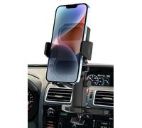 woleyi CD Slot Phone Holder for Car, Car Phone Holder CD Player Mount [Height Adjustable] with One Button Release Clamp for iPhone 15 Pro Max Plus 14 13, Samsung, Huawei, All 4-7" Smartphones