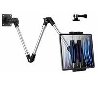 woleyi Metal Long Arm Wall Mount for iPad Pro Air Mini, Galaxy, Surface, Switch, Phone, 4-12.9 Inches