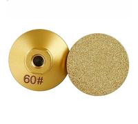 woleyuu 1pc 50mm M10 Brazing Diamond Edge Profile Grinding Wheel 45/60/100grit Circle Grinder Disc Stone Sharpener For Angle Grinder