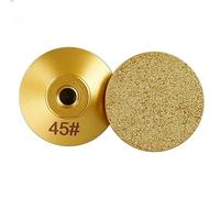 woleyuu 1pc 50mm M10 Brazing Diamond Edge Profile Grinding Wheel 45/60/100grit Circle Grinder Disc Stone Sharpener For Angle Grinder