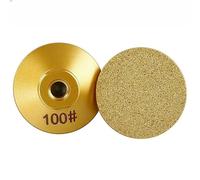 woleyuu 1pc 50mm M10 Brazing Diamond Edge Profile Grinding Wheel 45/60/100grit Circle Grinder Disc Stone Sharpener For Angle Grinder