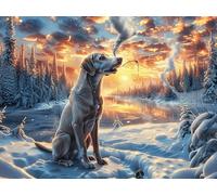 Wolf 1000 Piece Complete Jigsaw Puzzle Set Dreamy Scenic Fauna Teens Beginners Educational Challenge Puzzle Fans Group Play Anniversary Quality Material 1000 PCS