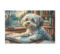 Wolf 1000 Piece Jigsaw Puzzle for Adults Luminous Enchanted Beasts Long Weekend Project Satisfying Challenge No Duplicate Pieces for Hobbyists 1000 PCS
