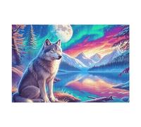 Wolf 1000 Piece Jigsaw Puzzle for Adults Magical Cosmic Creatures Book Club Activity Social Fun Vibrant Colours for Book Lovers 1000 PCS