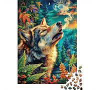 Wolf 1000 Piece Jigsaw Puzzle with Whimsical Design - A Charming Challenge for Adults And Kids Age 14 Years Up52x38cm/1000pcs
