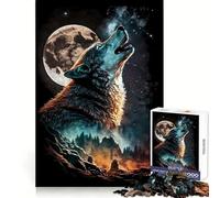 Wolf 1000 Piece Jigsaw Puzzles for Teenagers Logical Skill Leisurely Pursuit Precise Join Fine Xmas Gift (38x26cm)