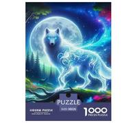 Wolf 1000 Piece Puzzle Educational Games Beast of Prey Challenging Puzzles Gifts for Men38x26cm/1000pcs