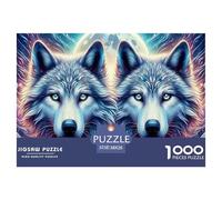 Wolf 1000 Piece Puzzles Adults Fun Challenging Wolf King Creative Gift Women And Man Beautiful Decoration Jigsaw 38x26cm/1000pcs