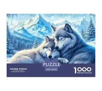 Wolf 1000 Piece Puzzles Adults Game Challenging Wolf King Creative Gifts Adults for Kids Beautiful Decoration Jigsaw 70x50cm/1000pcs