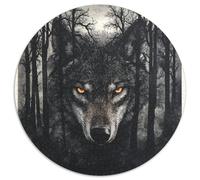 Wolf 1000 Pieces Circle Jigsaw Puzzles for Adults Kids 14+ Pretty Challenge And Cool 1000pcs (67.5x67.5cm)
