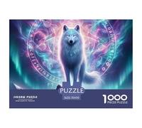 Wolf 1000 Pieces Jigsaw Adults Fun Challenging Wolf King Creative Gift Adults for Kids Beautiful Decoration Jigsaw 70x50cm/1000pcs