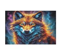Wolf 1000 Pieces Jigsaw Puzzles For Adults Suitable For Children 12 And Up Wooden Puzzle （75×50cm）