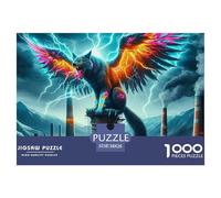 Wolf 1000 Pieces Premium Jigsaw Animal Age 12+ Cool Collage Effect, Fun Details, Educational, Challenging Puzzle Games 38x26cm/1000pcs