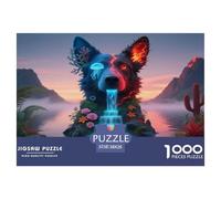 Wolf 1000 Pieces Premium Jigsaw Animal Age 12+ Cool Collage Effect, Fun Details, Educational, Challenging 38x26cm/1000pcs