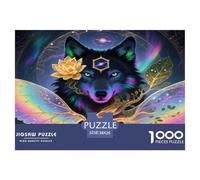 Wolf 1000 Pieces Premium Jigsaw Animal Age 12+ Cool Collage Effect, Fun Details, Educational, Challenging 38x26cm/1000pcs