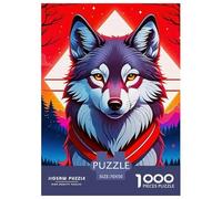 Wolf 1000 Pieces Premium Jigsaw Animal Age 12+ Cool Collage Effect, Fun Details, Educational, Challenging 70x50cm/1000pcs