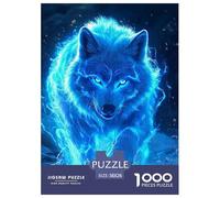 Wolf 1000 Pieces Premium Jigsaw Animal Age 12+ Cool Collage Effect, Home Decoration, Educational, Challenging 38x26cm/1000pcs