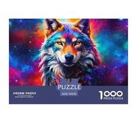 Wolf 1000 Pieces Premium Jigsaw Animal Age 12+ Quirky, Abstract Design, Home Decoration, Educational, Challenging 70x50cm/1000pcs