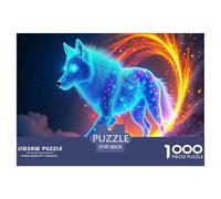 Wolf 1000 Pieces Premium Jigsaw Animal for Adults Gifts Cool Collage Effect, Home Decoration, Educational, Challenging Puzzle Games 38x26cm/1000pcs