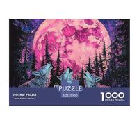 Wolf 1000 Pieces Premium Jigsaw for Adults Cool Collage Effect, Fun Details, Educational, Challenging Puzzle Games 70x50cm/1000pcs